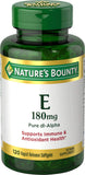 Nature's Bounty Vitamin E Softgels 400IU front view