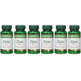 Nature's Bounty Zinc Caplets 50mg front packaging view