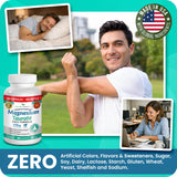 NATURE'S BRANCH Magnesium Taurate 400mg capsules with a plant background