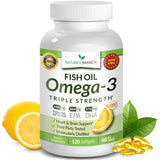 NATURE'S BRANCH Omega 3 Fish Oil Softgels 2400mg front view