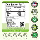 NATURE'S BRANCH Omega-3 Fish Oil softgels nutritional information