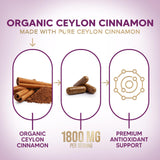 Nature's Choice Ceylon Cinnamon Capsules 1800mg bottle with label