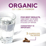 Nature's Choice Ceylon Cinnamon Capsules 1800mg in lifestyle setting