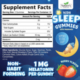 Nature's Choice Kids Melatonin Gummies 2mg Berry flavour close-up