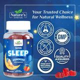 Nature's Choice Kids Melatonin Gummies close-up of gummies