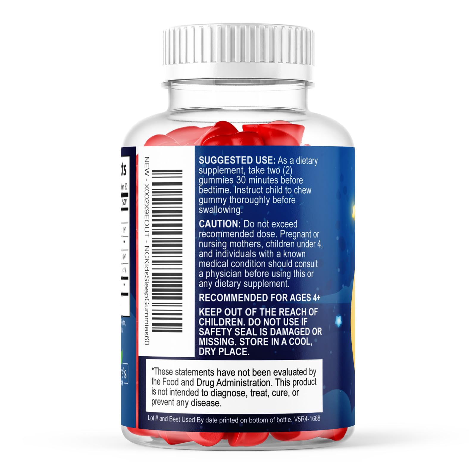 Nature's Choice Kids Melatonin Gummies with a measuring spoon
