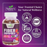 Nature's Choice Sugar-Free Fiber Gummies side view of container