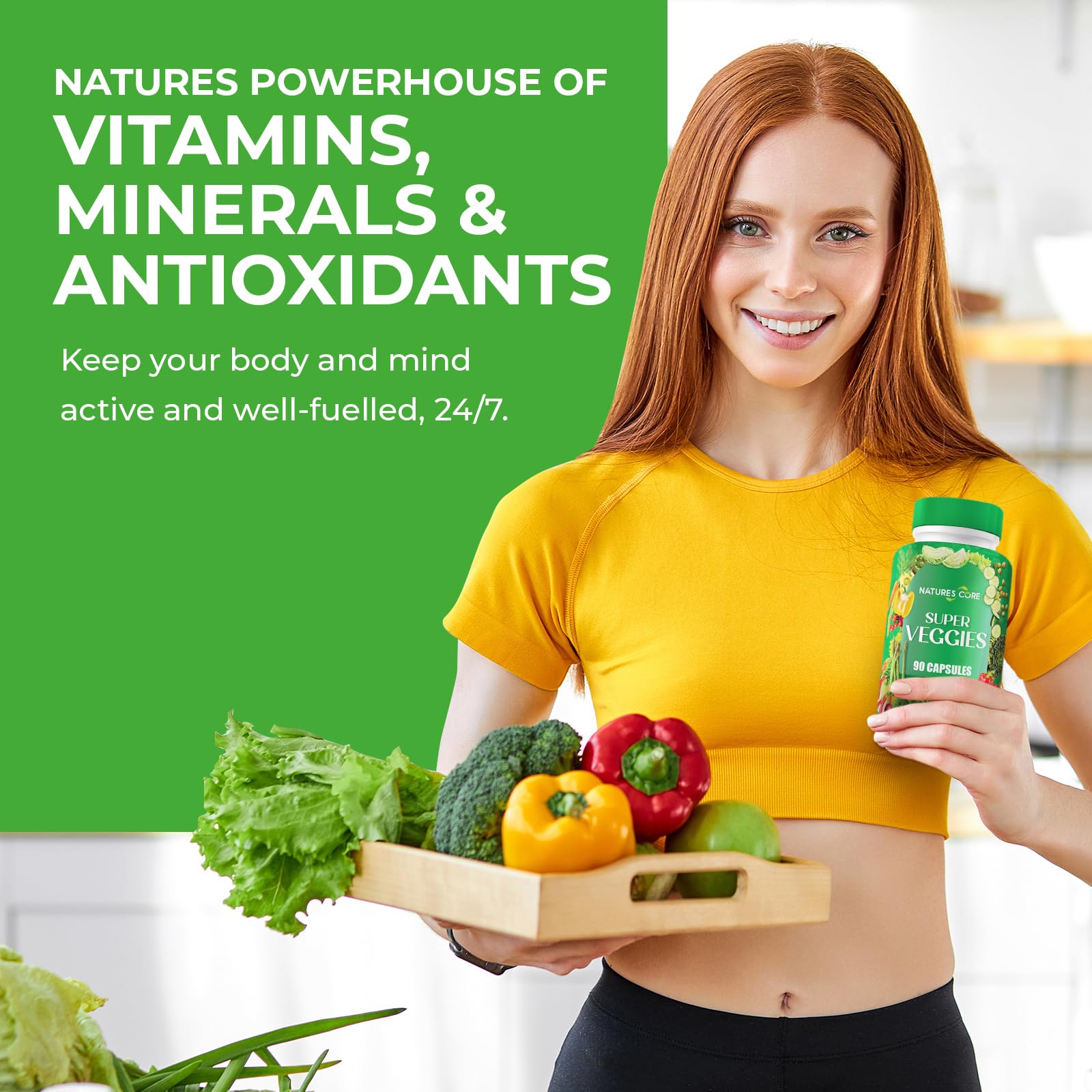 Nature's Core Fruit and Veggies Supplement packaging details
