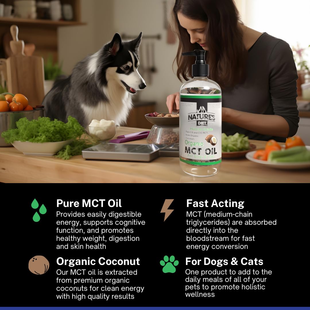 Nature's Diet MCT Oil 907g bottle side view