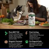 Nature's Diet MCT Oil 907g bottle side view