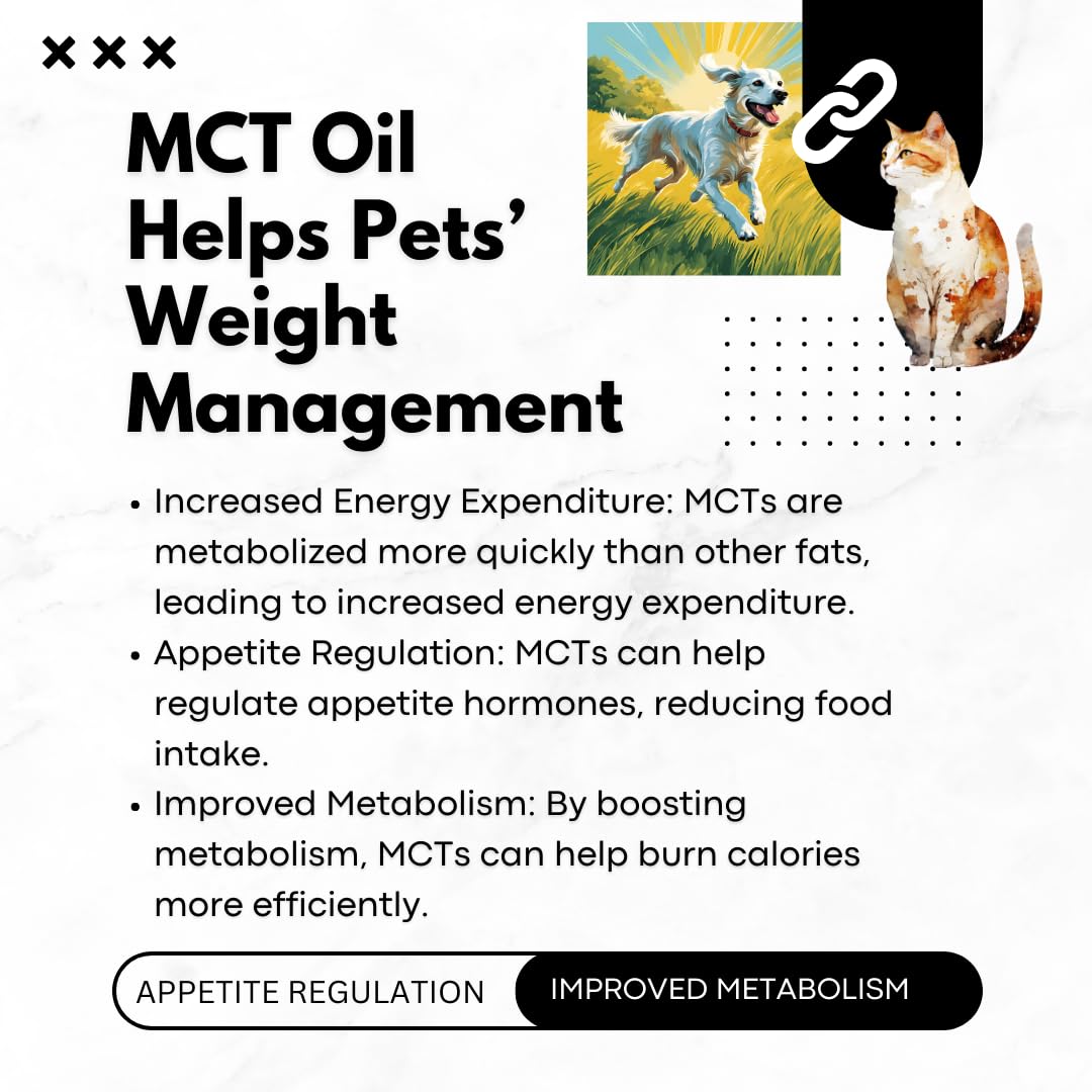 Nature's Diet MCT Oil 907g poured into pet food