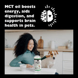 Nature's Diet MCT Oil 907g with coconut background