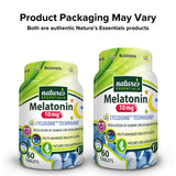 NATURE'S ESSENTIALS Melatonin 10mg back view of packaging