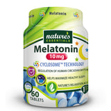 NATURE'S ESSENTIALS Melatonin 10mg Bi-Layer Sleep Supplement front view