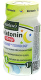 NATURE'S ESSENTIALS Melatonin 10mg tablets on a wooden table