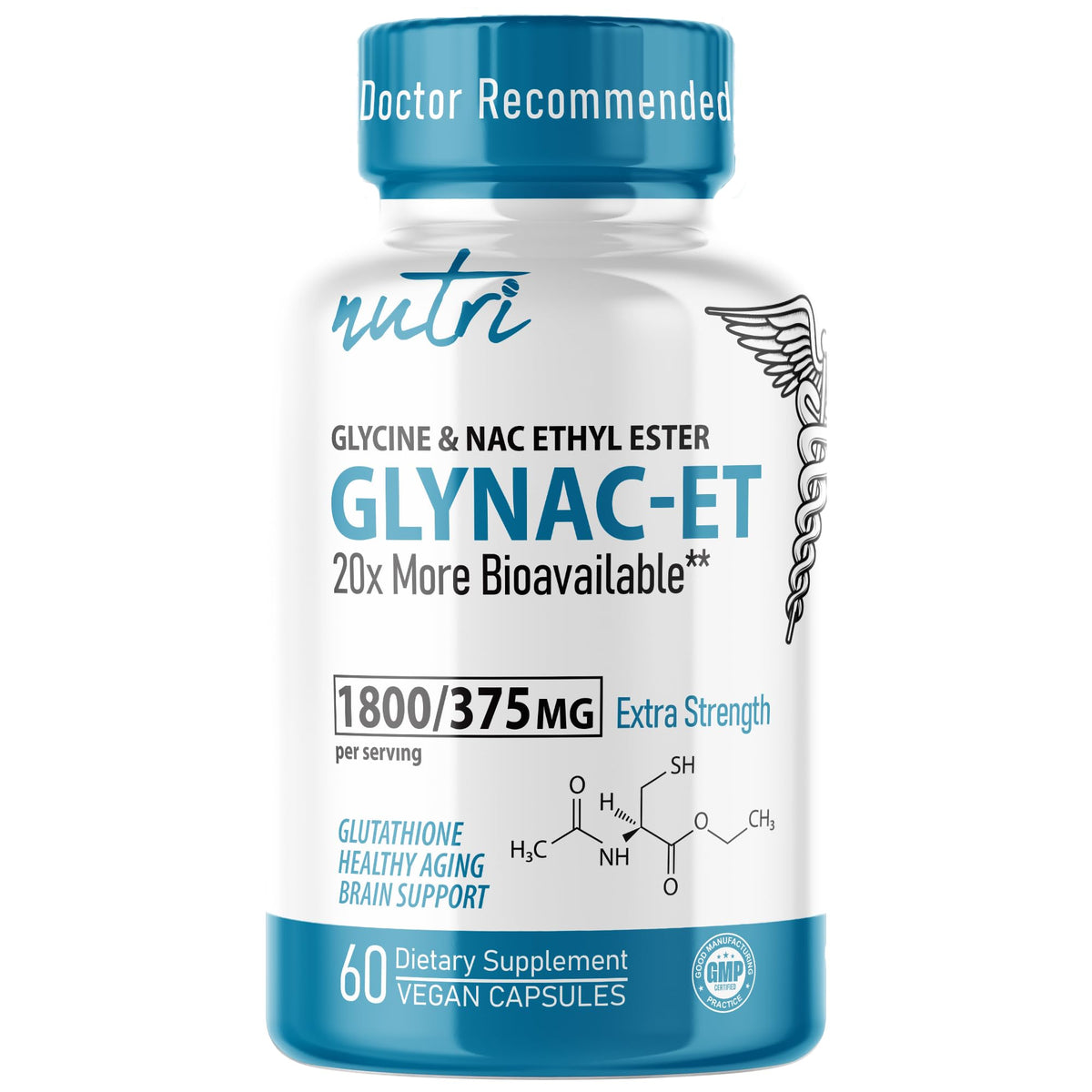 Nature's Fusions Acetyl-L-Carnitine 375mg supplement bottle front view