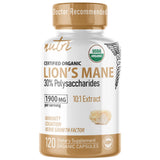 Nature's Fusions Lion's Mane Mushroom Supplement bottle front view