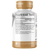 Nature's Fusions Lion's Mane Mushroom Supplement capsules on a wooden table