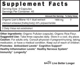 Nature's Fusions Lion's Mane Mushroom Supplement with measuring spoon