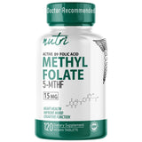 Nature's Fusions Methylated Folate 15MG 120 Vegan Tablets front view