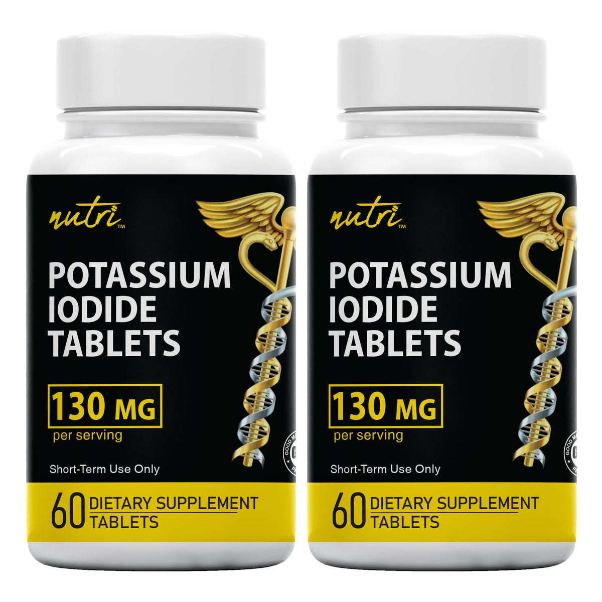 Nature's Fusions Potassium Iodide Tablets 130mg front view