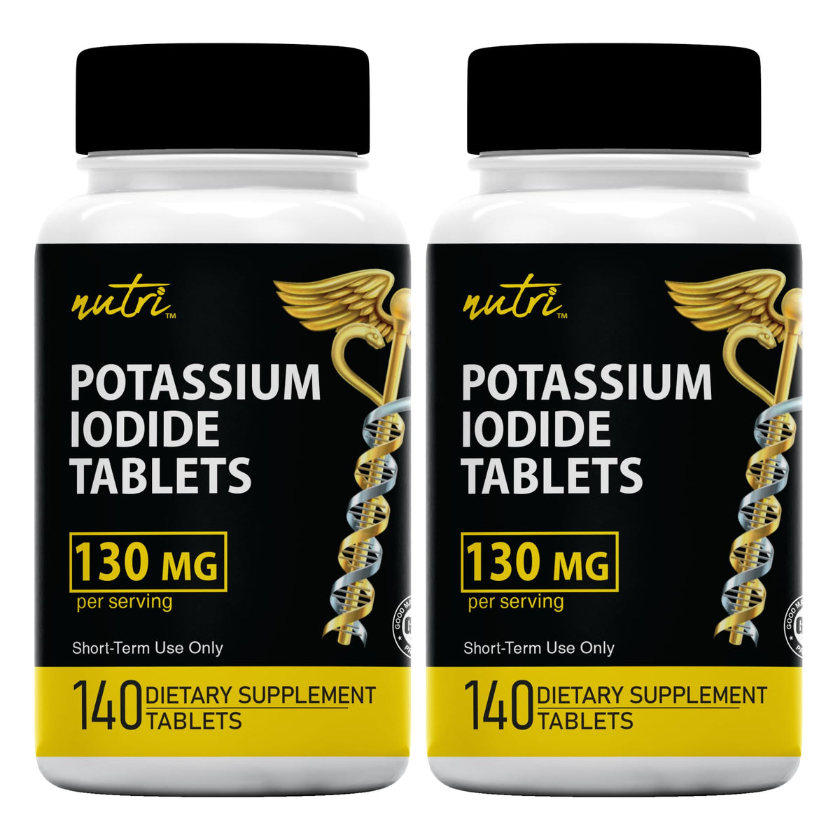 Nature's Fusions Potassium Iodide Tablets 130mg front view
