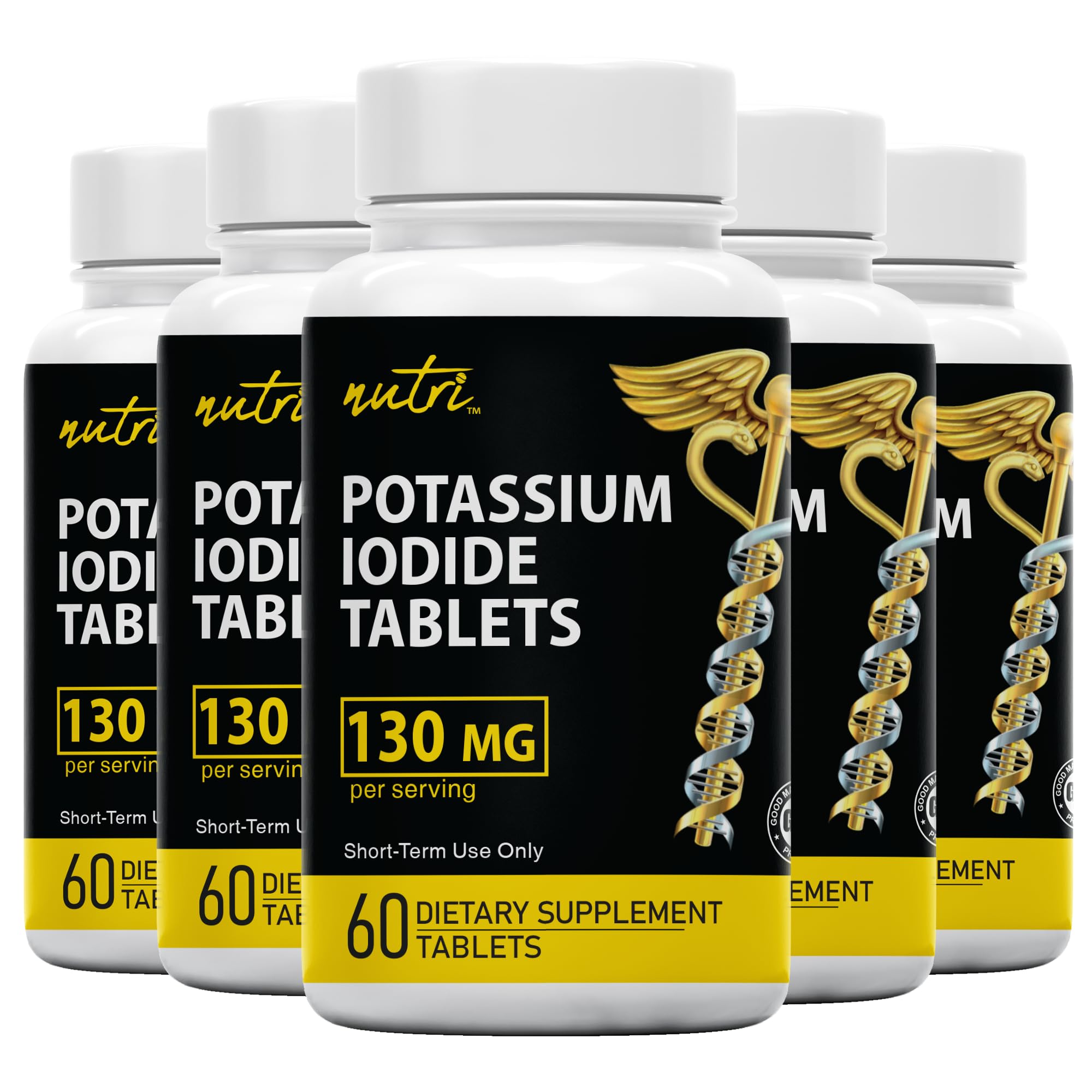 Nature's Fusions Potassium Iodide Tablets 130mg front view