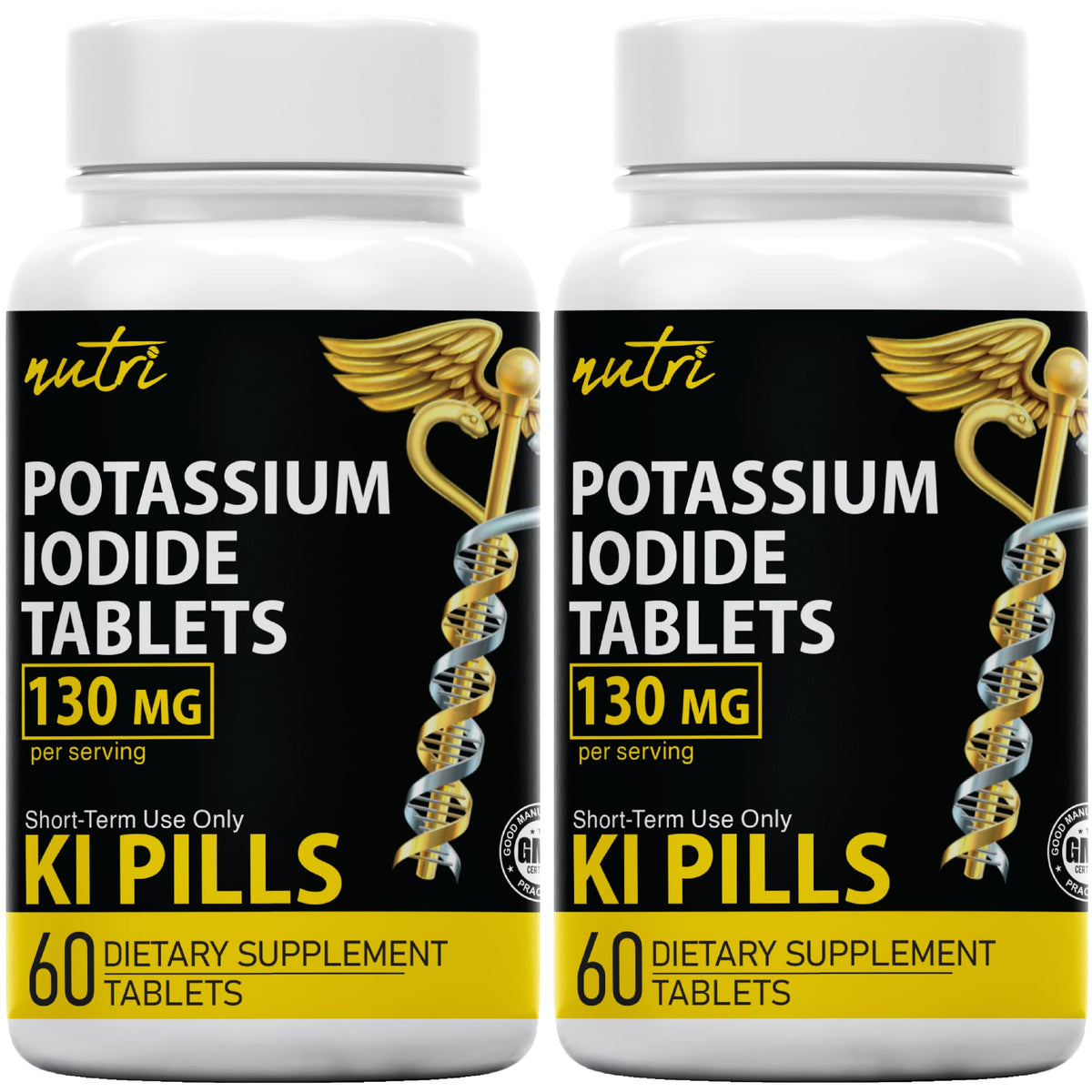 Nature's Fusions Potassium Iodide Tablets bottle front view