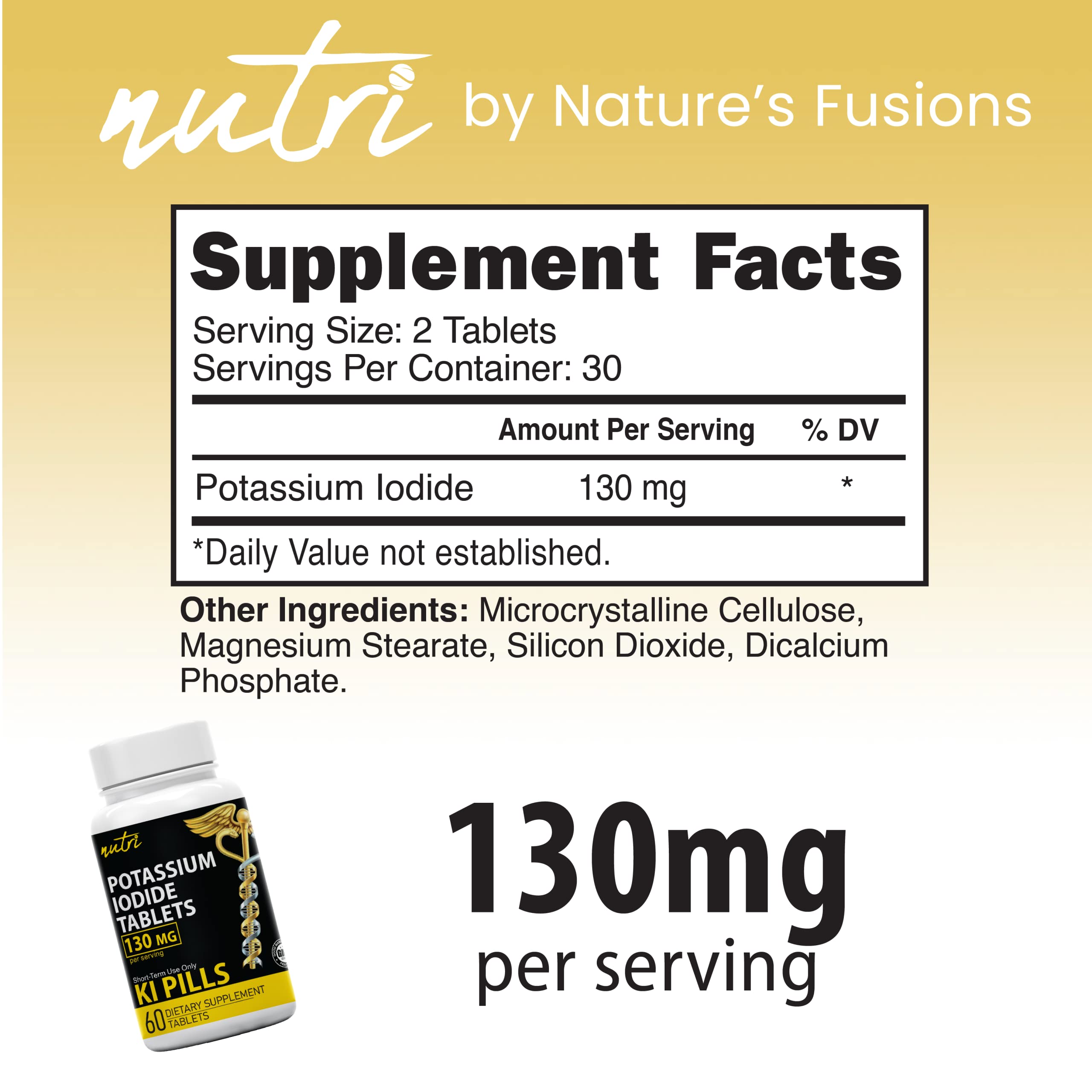 Nature's Fusions Potassium Iodide Tablets packaging