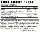 Nature's Fusions R Alpha Lipoic Acid capsules with measuring spoon