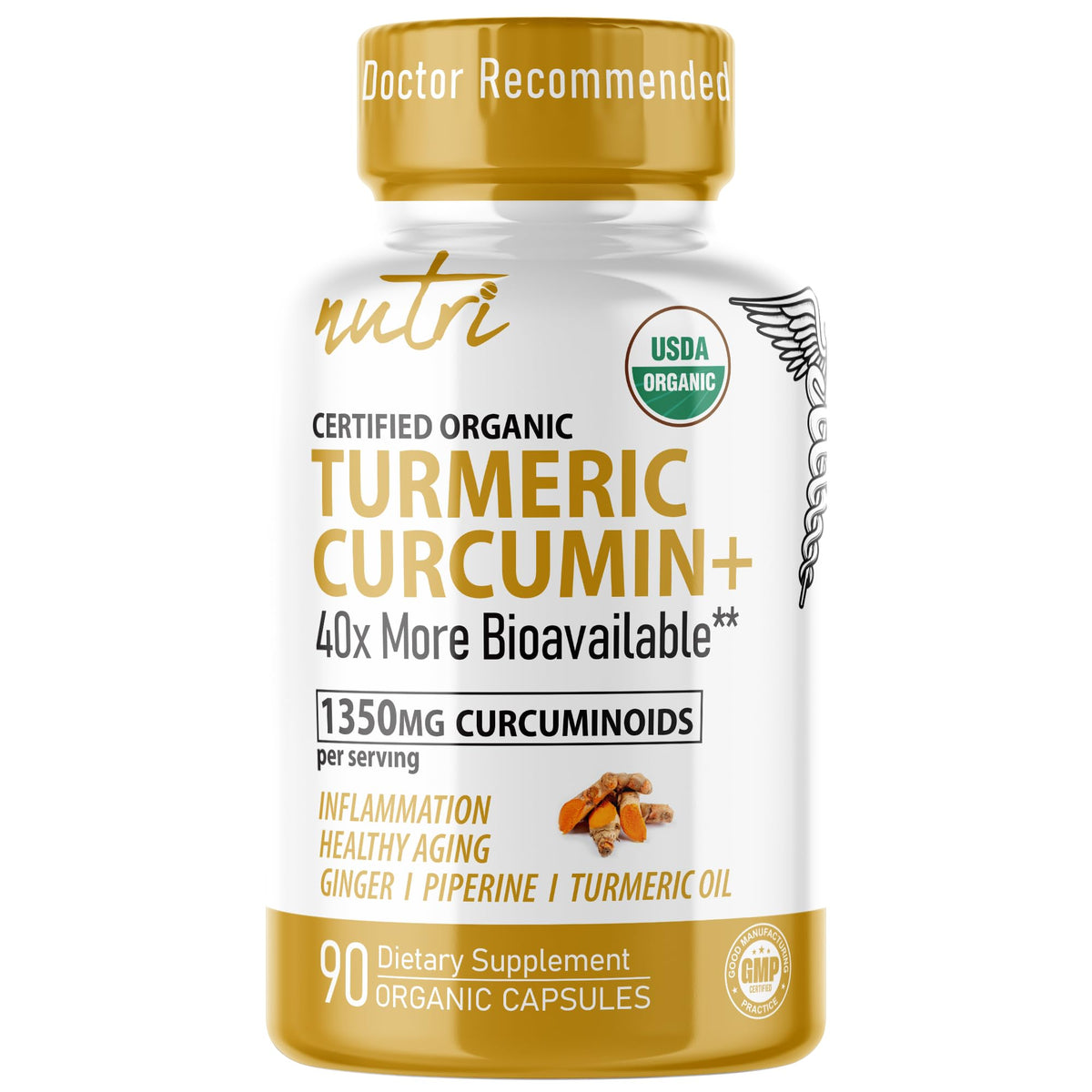 Nature's Fusions Turmeric Curcumin front view of packaging