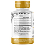 Nature's Fusions Turmeric Curcumin side view showing ingredients