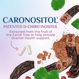 Nature's Glow Inositol Supplement 40:1 Ratio 1000mg capsule side view