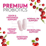 Nature's Glow Women's Probiotics capsule bottle back view