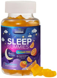 Nature's Gummies Sleep Gummies 60 Count front view with orange flavour