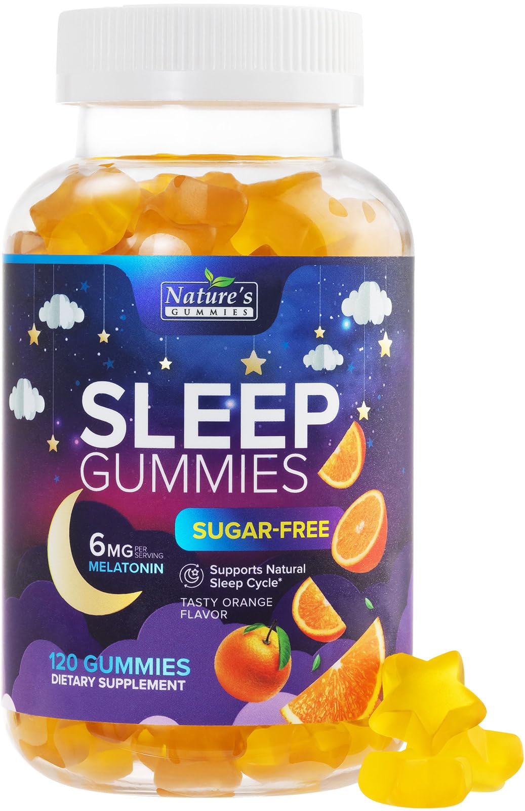 Nature's Gummies Sleep Gummies 6mg Melatonin front view packaging