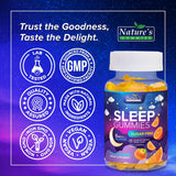 Nature's Gummies Sleep Gummies 6mg Melatonin orange flavour gummies