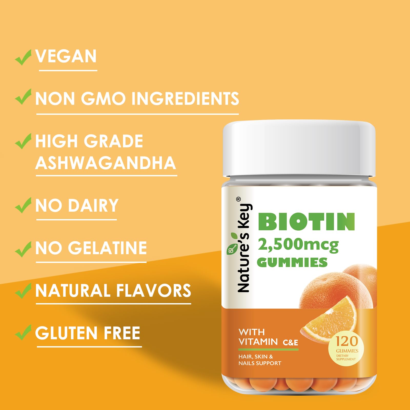 Nature's Key Biotin Gummies ingredients list