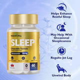 Nature's Key Melatonin 6mg chewable tablets on a wooden table