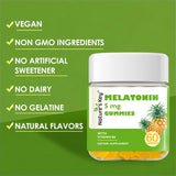 Nature's Key Melatonin Gummies 5mg pineapple flavour packaging