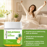 Nature's Key Melatonin Gummies 5mg pineapple flavour side view