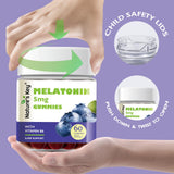 Nature's Key Melatonin Gummies bottle with a measuring scoop