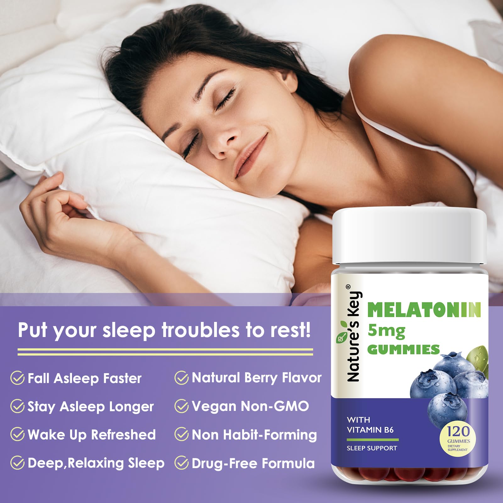 Nature's Key Melatonin Gummies ingredients list
