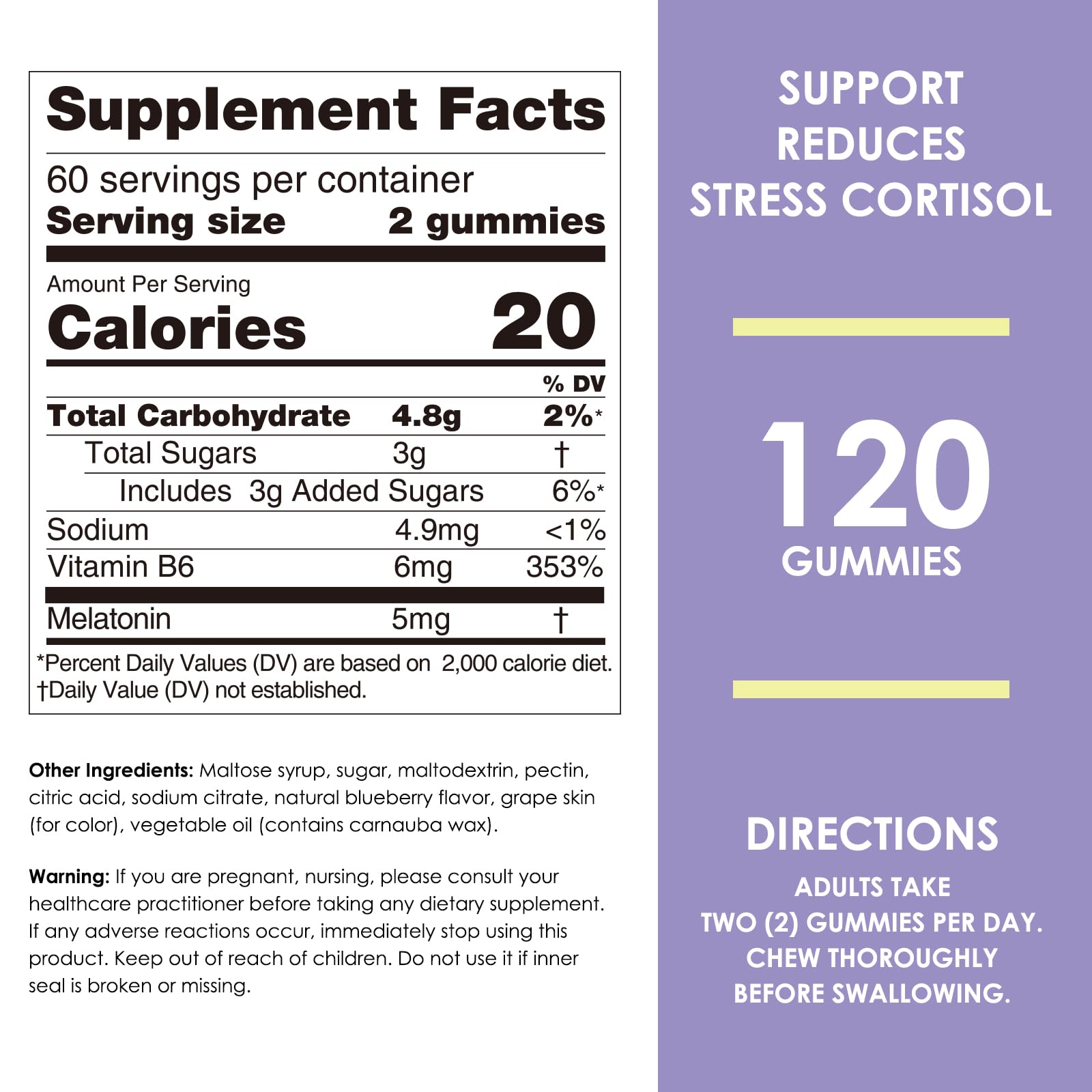 Nature's Key Melatonin Gummies packaging side view