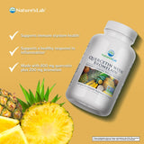 Nature's Lab Bromelain Enzyme with Quercetin side view