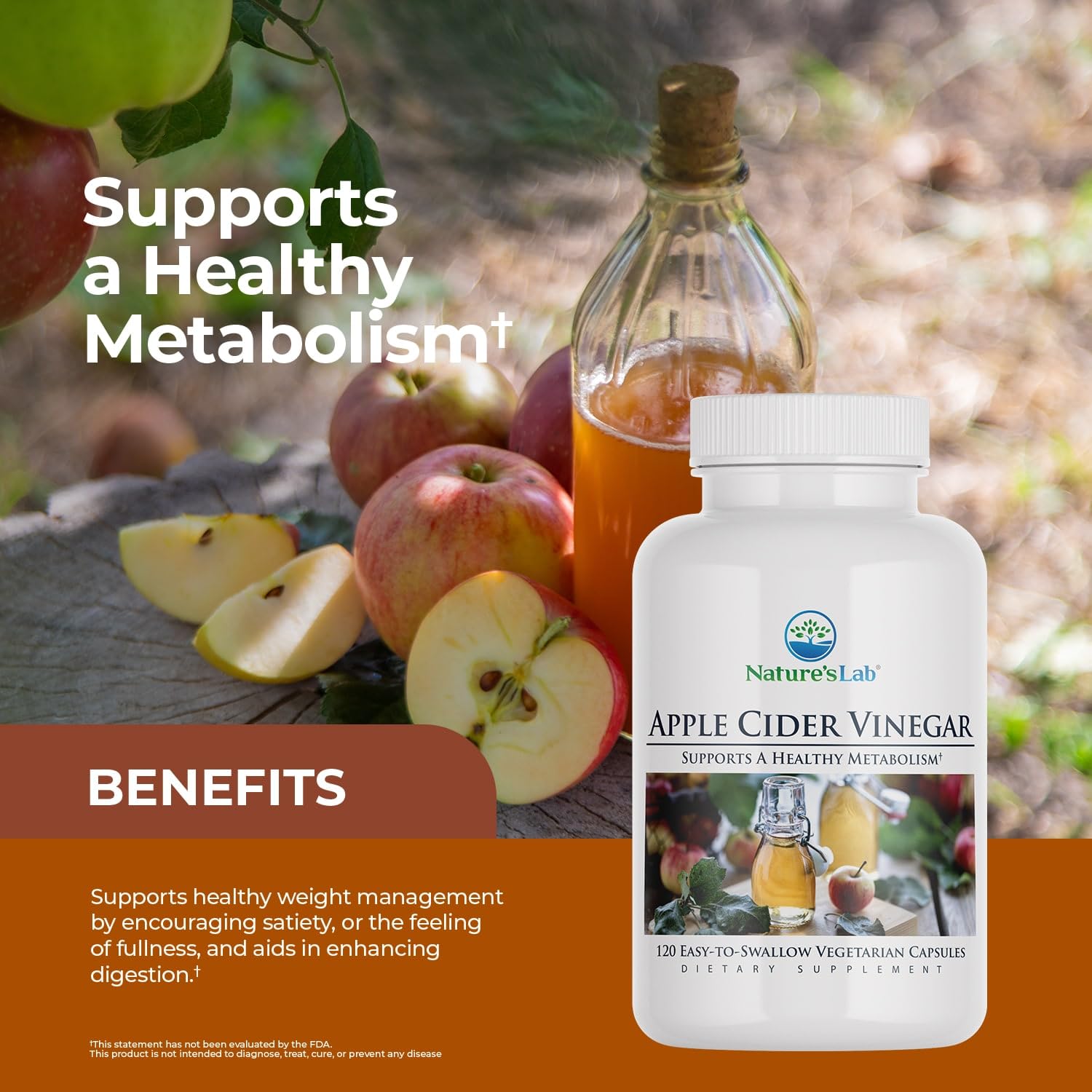 Nature's Lab Chromium Capsules back view with ingredient list