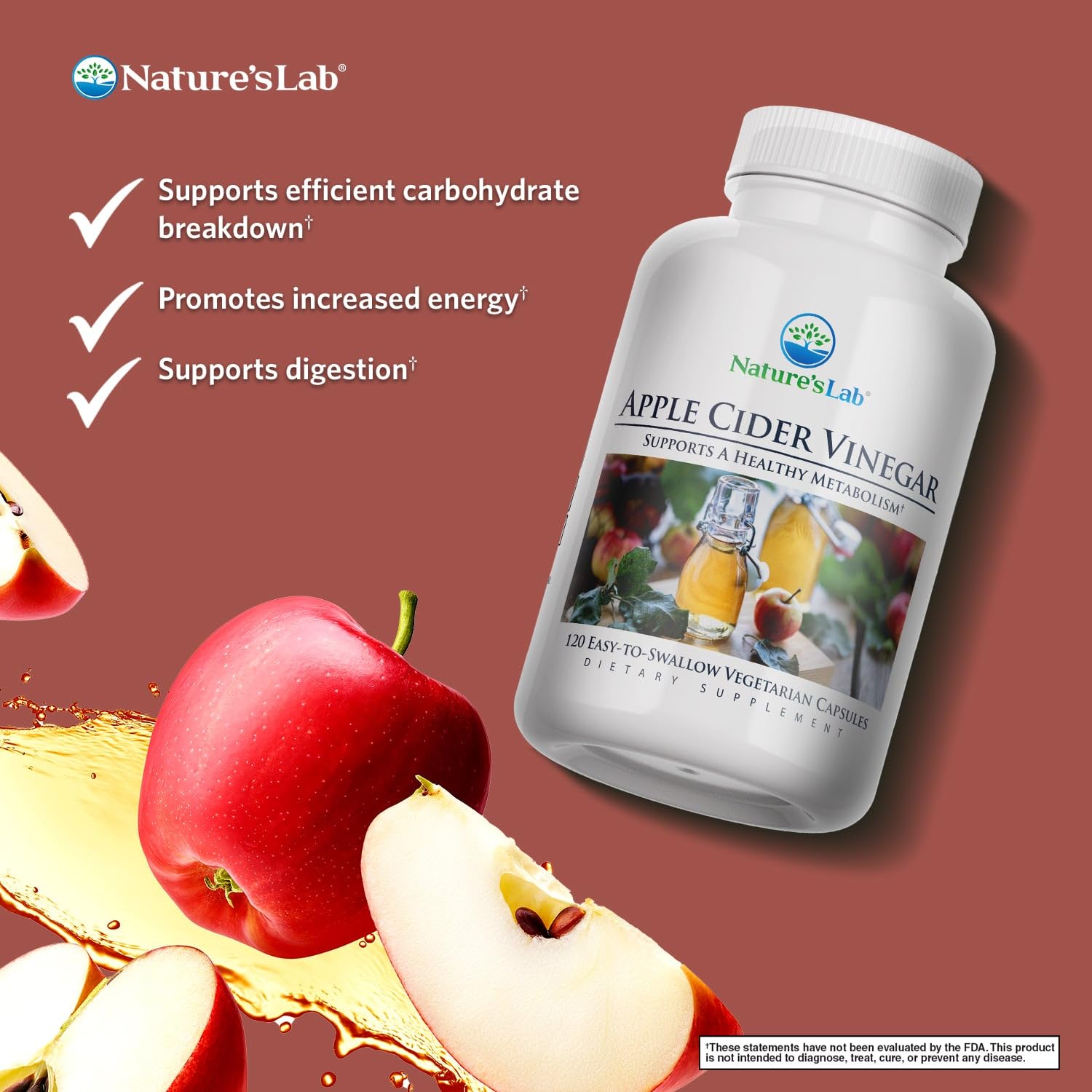 Nature's Lab Chromium Capsules side view showing capsule details