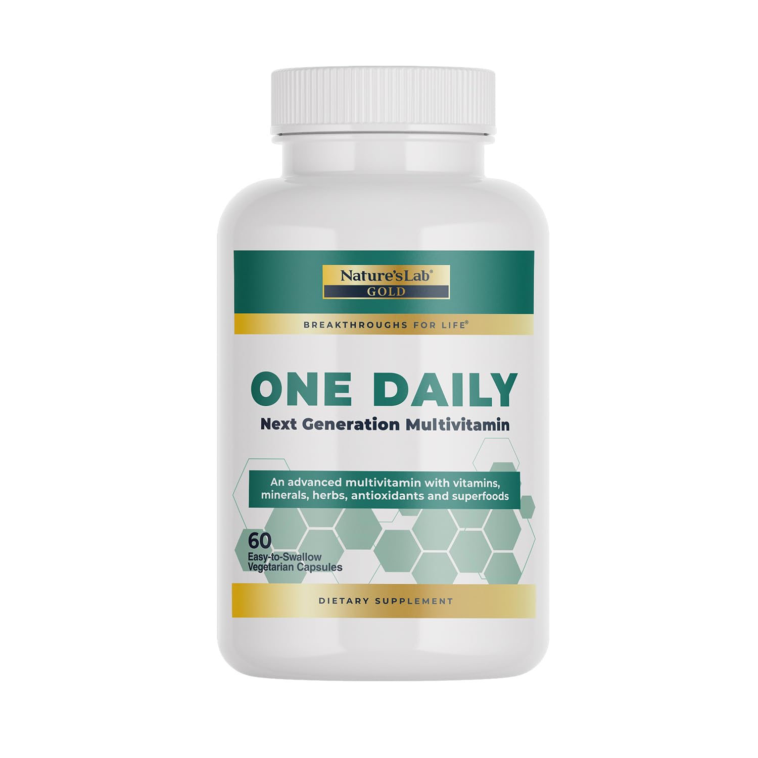 Nature's Lab Gold One Daily Multivitamin front view of packaging