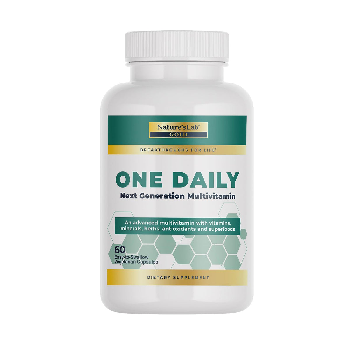 Nature's Lab Gold One Daily Multivitamin front view of packaging