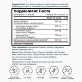 Nature's Lab Hyaluronic Acid Supplement capsules on a wooden surface